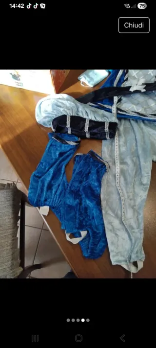 Vestito principino 1 anno misura 78 cm