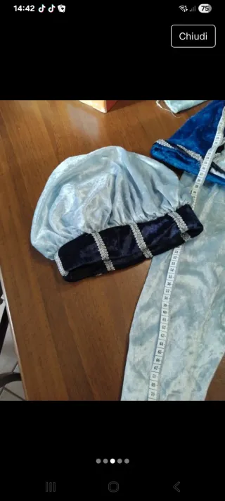 Vestito principino 1 anno misura 78 cm