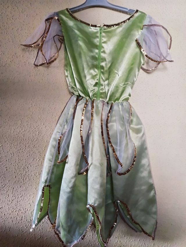 Vestido disfraz campanilla