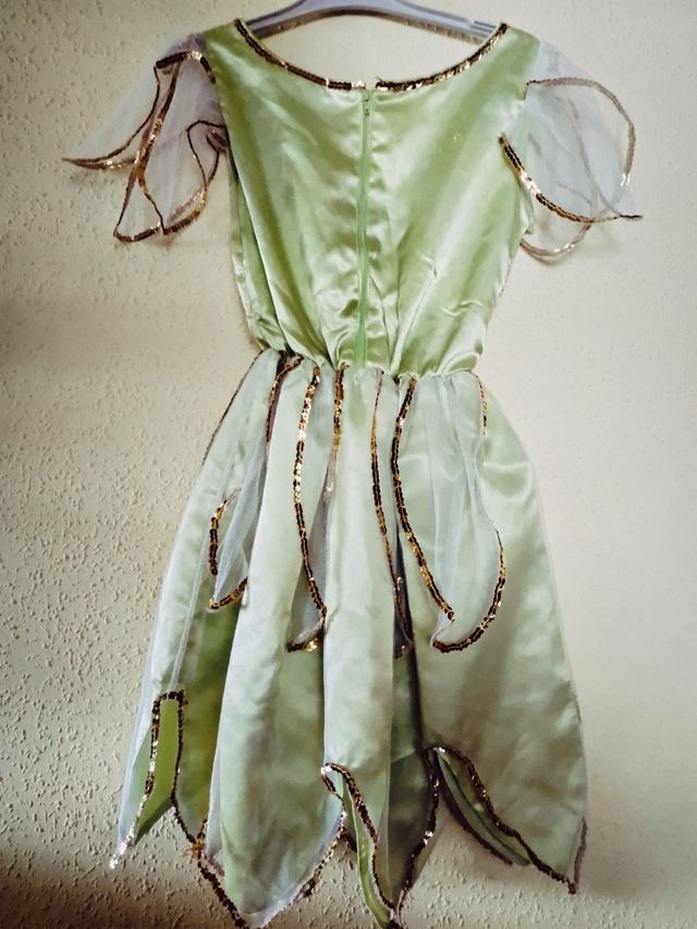 Vestido disfraz campanilla