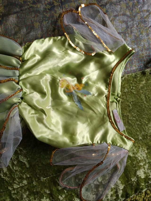 Vestido disfraz campanilla