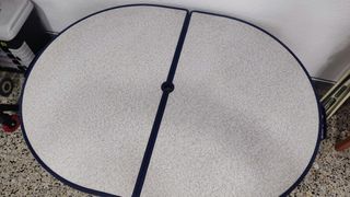 Mesa Camping Crespo AL-352 Azul Ovalada