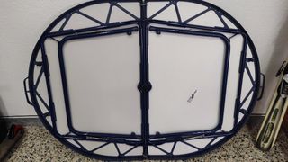 Mesa Camping Crespo AL-352 Azul Ovalada