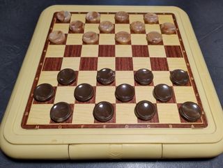 Scacchiera dama tris vintage anni 80 da viaggio