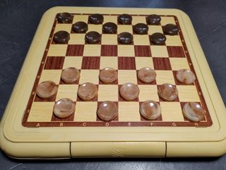 Scacchiera dama tris vintage anni 80 da viaggio