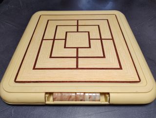 Scacchiera dama tris vintage anni 80 da viaggio