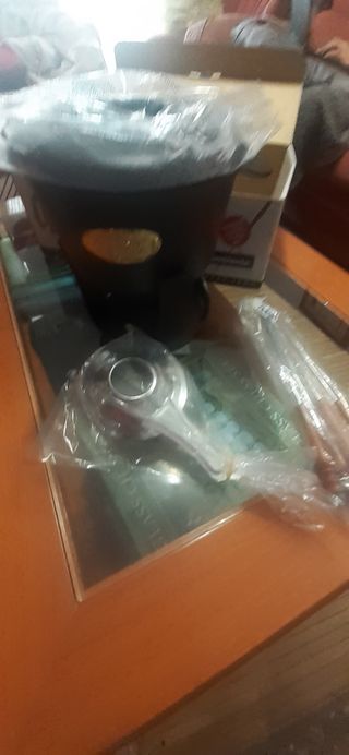 Fondue y accesorios, nuevo!!