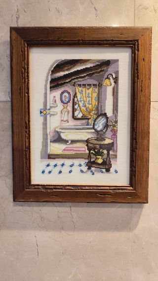 Cuadro de punto de cruz