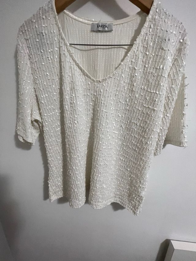 Blusa blanca mujer