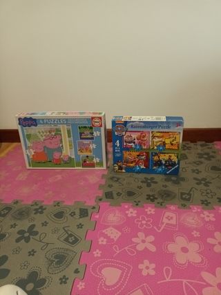 Lote 2 puzzles PeppaPig y Patrullacanina