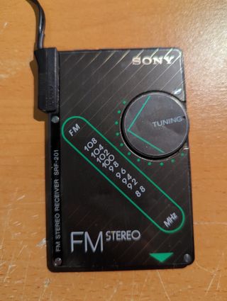 Radio Sony SRF 201 credit card