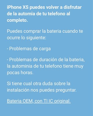 Nuova batteria per iPhone XS