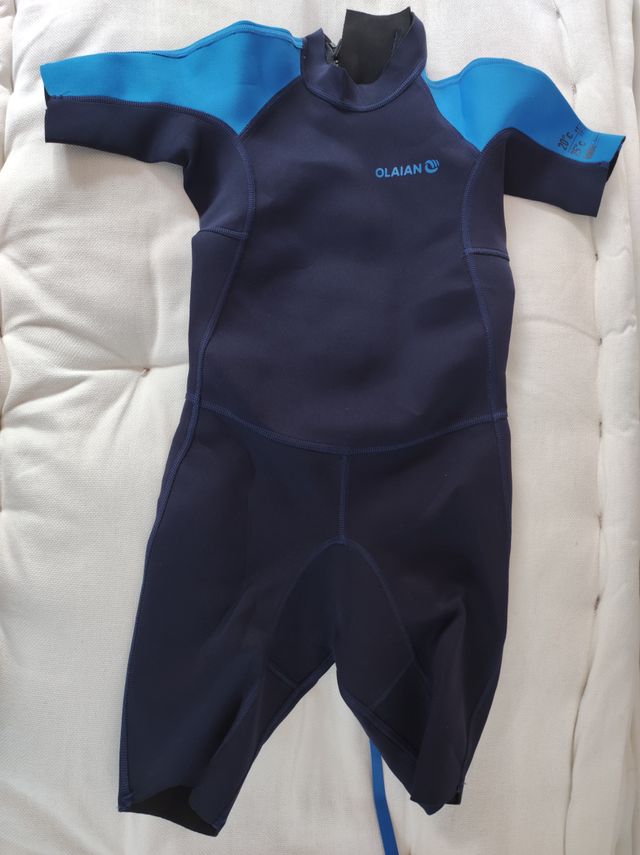 Neopreno corto surf niños 10 años azul 1,5mm
