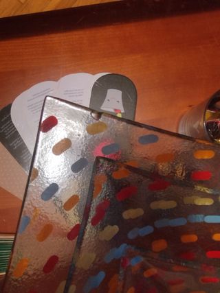 Centro de mesa cristal tres piezas