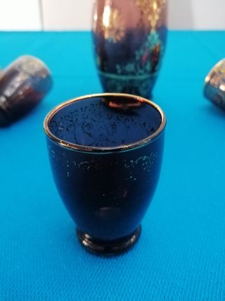 Gioco di liquore in cristallo di Murano