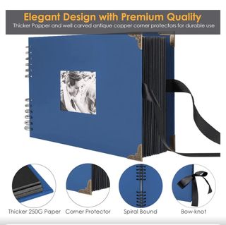 Álbum fotos espiral vintage 80 pg