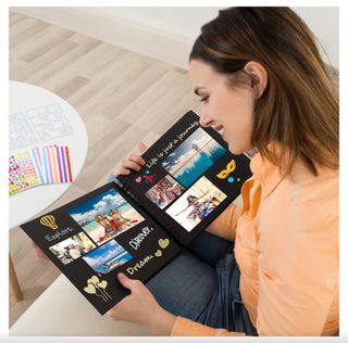 Álbum fotos espiral vintage 80 pg