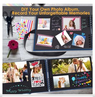 Álbum fotos espiral vintage 80 pg