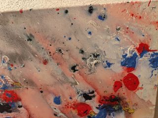 Cuadro abstracto pintura oleo 82 * 65 cm