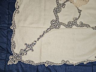 Copriletto con pizzo a tombolo