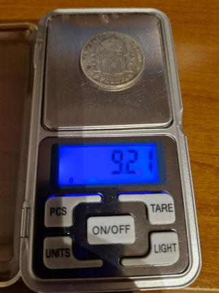 2 pesetas Alfonso XII 1884 *84 Madrid MS-M