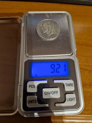 2 pesetas Alfonso XII 1884 *84 Madrid MS-M