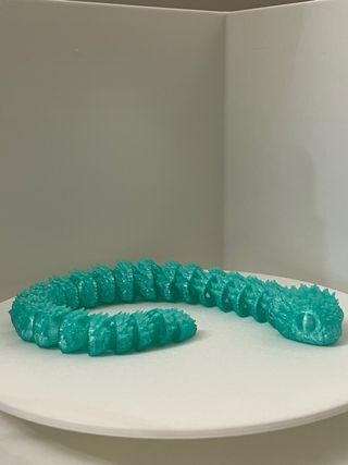 Dragao articulado em 3D cobra. Varias cores