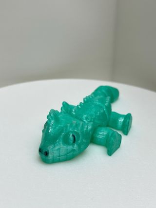 Gecko articulado em 3D. Crested gecko Varias cores