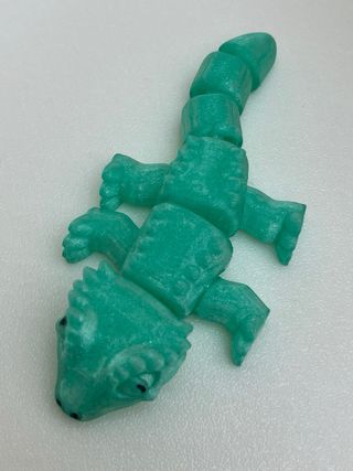 Gecko articulado em 3D. Crested gecko Varias cores