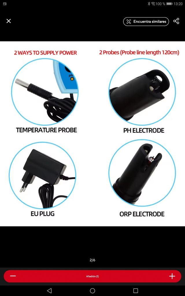 MEDIDOR PH ORP TEMPERATURA ACUARIO