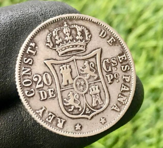 20 ctvos d peso reino español de manila