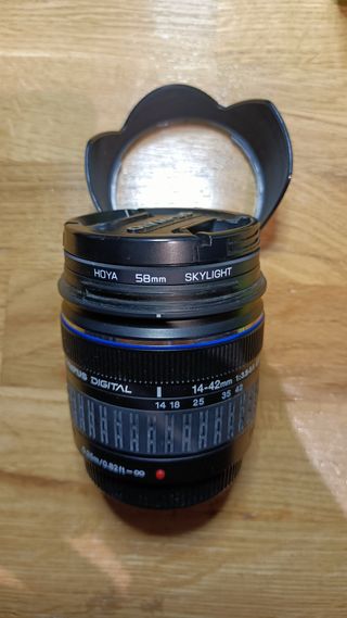 Olympus e-400 con DOS objetivos