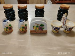 Especiero y servilleteros antiguos