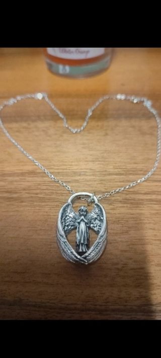 Collana pendente angelo ali grandi argen