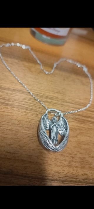 Collana pendente angelo ali grandi argen