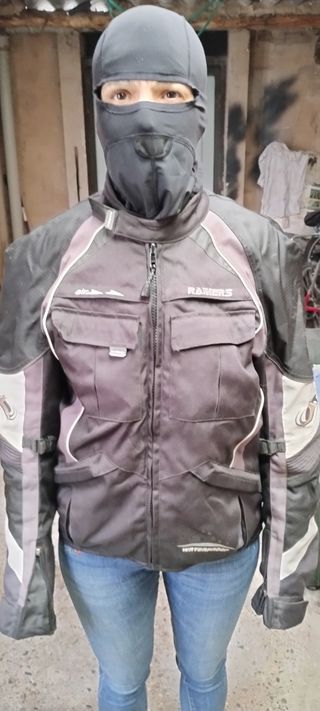 Cazadora de cordura para moto de hombre. Talla L.