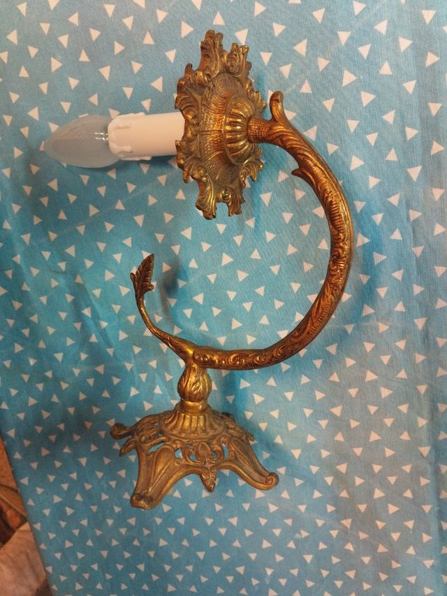 Aplique de pared bronce