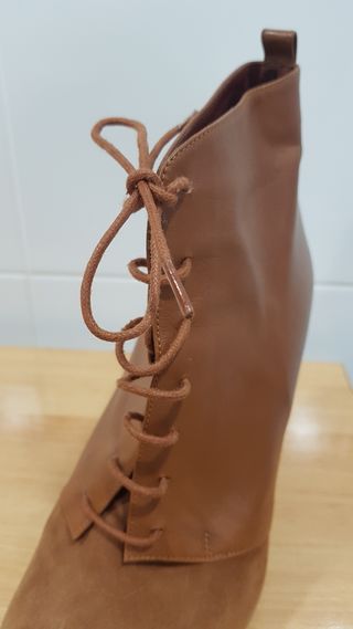 Botines piel y ante