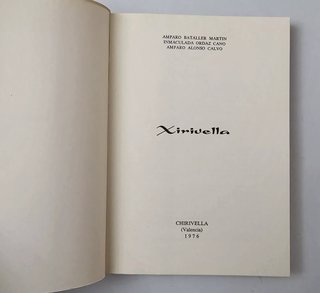 LIBRO XIRIVELLA HISTORIA DEL PUEBLO 1976