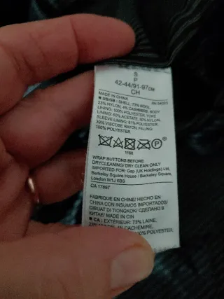 Cappotto nero uomo tg.S