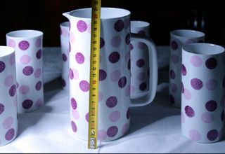 Juego de sangría de porcelana. Castro, Sargadelos.