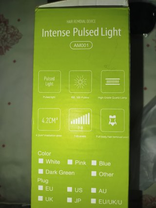 Depiladora de luz pulsada