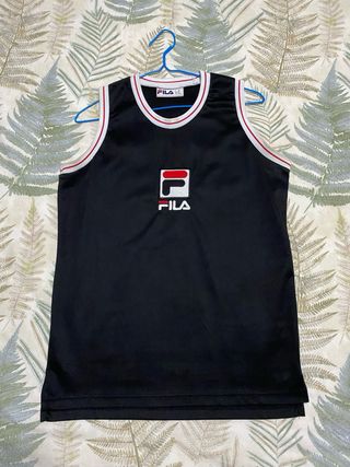 Camiseta negra Fila tirantes