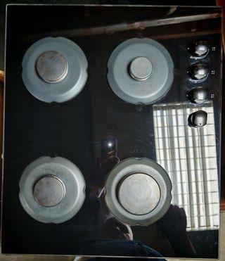 Placa 4 fuegos cristal gas Whirlpool