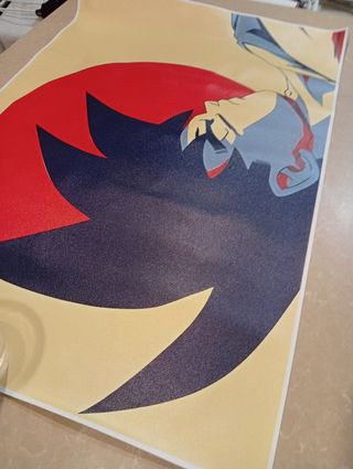 Poster tela Goku y veheta