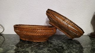 Dos cestas de mimbre
