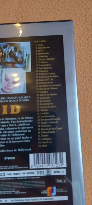 DVD El cid (precintada)