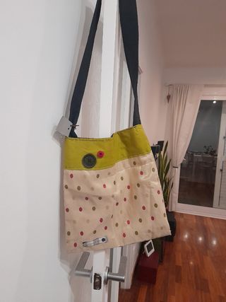 Bolso de tela multicolor
