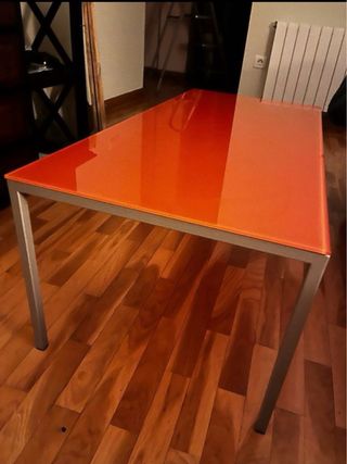 Mesa de comedor extensible, mesa centro y 4 sillas