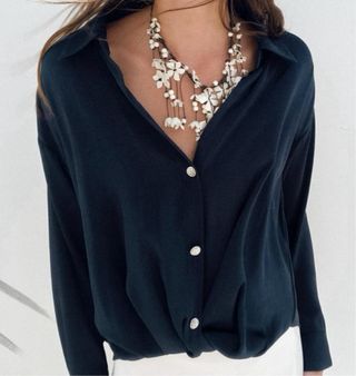 Blusa azul marino